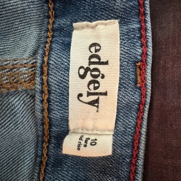 Maurice’s Edgely Distressed Flare Jeans in Blue - Picture 3 of 4